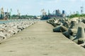 Pier and harbour in Klaipeda, Lithuania