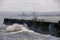 View from Hartlepool Headland towards Redcar Royalty Free Stock Photo