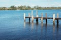 Empty pier on Hastings River, Port Macquarie