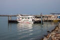 Pier at Hormoz island Royalty Free Stock Photo