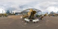 Pier 76 Hudson River Park NYC New York. 360 VR equirectangular photo