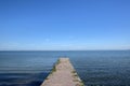 Pier At The IJselmeer The Netherlands 6-8-2020