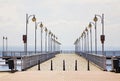 Pier in Jurata. Baltic sea. Poland Royalty Free Stock Photo