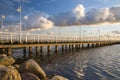 Pier in Jurata in Poland Royalty Free Stock Photo