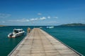 Pier of Khao laem ya, summer holiday Royalty Free Stock Photo