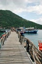 Pier Koh Nang Yuan Royalty Free Stock Photo