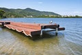 Pier on Lagoa da Conceicao in Florianopolis, Brazil Royalty Free Stock Photo