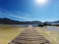 Pier in Lagoa da ConceiÃÂ§ÃÂ£o in FlorianÃÂ³polis - Santa Catarina - Brazil