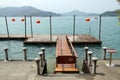 Pier on the lake Royalty Free Stock Photo