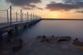 Pier at Lake Balaton in Siofok