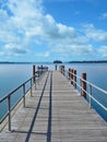 Pier at Lake Grosser Ploener See,holstein Switzerland,Germany