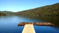 Pier lake in Huerquehue, Pucon, Chile.