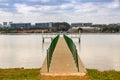 Pier at Lake ParanoÃÂ¡ on the Ministers Peninsula in Brasilia DF