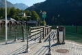 Pier at lake in Schonau am Konigssee, Germany