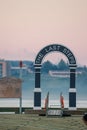 Pier of the Last Steps Memorial Arch to remember thousands of Canadian Veterans. Halifax, Nova Scogia