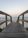 Pier leading to St. Augustine Beach Royalty Free Stock Photo