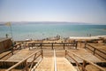 A pier that leads to the deadsea