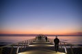 Pier at Lido di Camaiore Italy Royalty Free Stock Photo