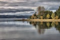 Pier at Llanquihue lake in Puerto Octay Royalty Free Stock Photo