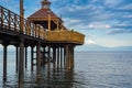 Pier at Lllanquihue lake, Frutillar, Chile Royalty Free Stock Photo