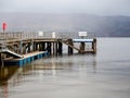 Pier at Luss village, Scotland, UK Royalty Free Stock Photo