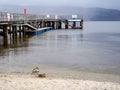 Pier at Luss village, Scotland, UK Royalty Free Stock Photo