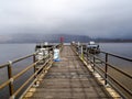 Pier at Luss village, Scotland, UK Royalty Free Stock Photo