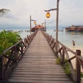 A pier on Mabul Island