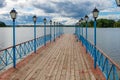 Pier at the main gate of the Monastery Royalty Free Stock Photo