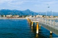 The pier at Marina di Pietrasanta, Tuscan Riviera, Tuscany, Ital