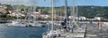 Pier at Marina in Horta (Faial Island, Azores) Royalty Free Stock Photo