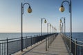 Pier in Miedzyzdroje at Baltic sea, Poland Royalty Free Stock Photo