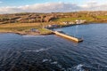 The pier in Mountcharles in County Donegal - Ireland. Royalty Free Stock Photo