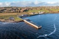 The pier in Mountcharles in County Donegal - Ireland. Royalty Free Stock Photo