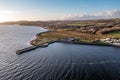 The pier in Mountcharles in County Donegal - Ireland. Royalty Free Stock Photo