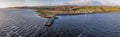 The pier in Mountcharles in County Donegal - Ireland. Royalty Free Stock Photo