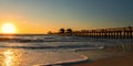 Pier Naples at sunset, Florida, USA Royalty Free Stock Photo