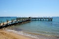 The pier near beach Royalty Free Stock Photo