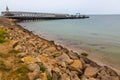 Pier at Oak Bluffs, Martha`s Vineyard, Massachusetts, USA Royalty Free Stock Photo