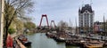 Pier for old ships in Rotterdam, Netherlands