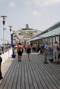 Bournemouth Pier with tourists, England