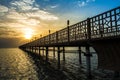 Pier on Red Sea in Hurghada/Makadi Bay at sunrise