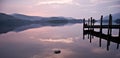 Pier Reflections at Dusk Royalty Free Stock Photo