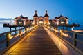 Pier with restaurant in Sellin, Baltic Sea, German