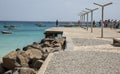 Pier at Santa Maria on Sal, Cape Verde at a quiet time of day.