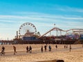 Pier at Santa Monica Beach, California.