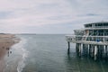 The pier of Scheveingen The Hague in The Netherlands Royalty Free Stock Photo