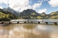 Pier on Schwarzsee lake