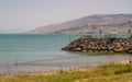 The pier of the Sea of Galilee, Israel