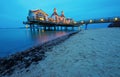The pier of Sellin at dawn Royalty Free Stock Photo